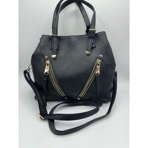Jessica Simpson Nicole Zip Satchel Meteorite EUC
